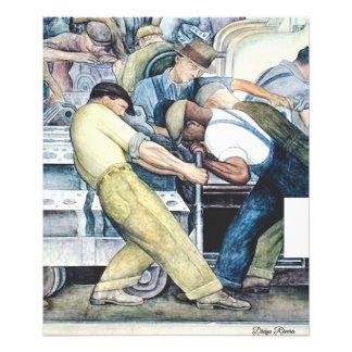Industrie door Diego Rivera (1933) Foto Afdruk
