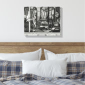Industrie en knelpunten canvas afdruk (Insitu (Slaapkamer))