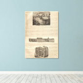 Industrie, magazijnen canvas afdruk (Insitu (Houten vloer))