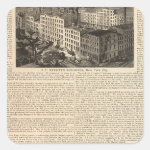 Industrie, magazijnen vierkante sticker