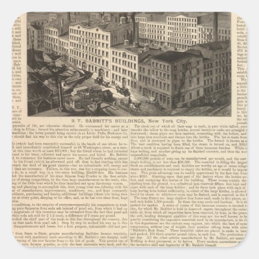 Industrie, magazijnen vierkante sticker (Voorkant)