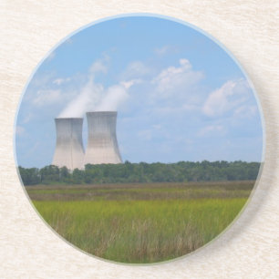 Industrie reeks-Kernenergie Plant Onderzetter