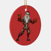 Industrie Robot Santa Claus Keramisch Ornament (Rechts)