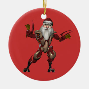 Industrie Robot Santa Claus Keramisch Ornament