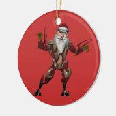 Industrie Robot Santa Claus Keramisch Ornament (Links)