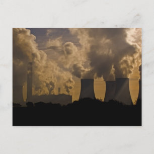 Industrie vervuilt de atmosfeer briefkaart