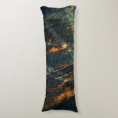 Industrieel Abstract metaalblad "Artsy Body Pillow Lichaamskussen (Voorkant Verticaal)