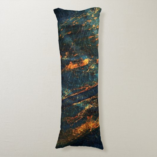 Industrieel Abstract metaalblad "Artsy Body Pillow Lichaamskussen (Voorkant Verticaal)