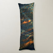 Industrieel Abstract metaalblad "Artsy Body Pillow Lichaamskussen (Achterkant (Verticaal))
