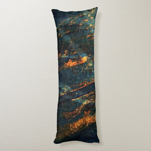 Industrieel Abstract metaalblad "Artsy Body Pillow Lichaamskussen (Achterkant (Verticaal))