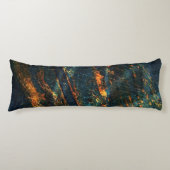 Industrieel Abstract metaalblad "Artsy Body Pillow Lichaamskussen (Voorkant)