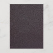 Industrieel bruin kunstleder briefkaart (Voorkant)