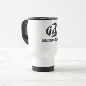 Industrieel design 15oz wit reismog reisbeker (Voorkant links)