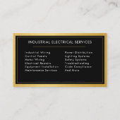 Industrieel Elektromonteur Metaal Visitekaartje (Achterkant)