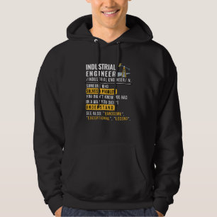 Industrieel Engineer Definitie Grappig Werk Hoodie
