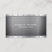 Industrieel geborsteld metaal Metaal roestvrij sta Visitekaartje (Voorkant)