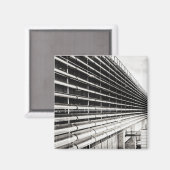 Industrieel gebouw Zwart-witte magneet (Voorkant / Achterkant)
