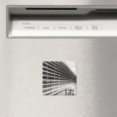 Industrieel gebouw Zwart-witte magneet (Insitu (Vaatwasser))