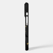Industrieel Geel & Zwart Vervuild Zeshoekige Telef Case-Mate iPhone Case (Achterkant / Links)