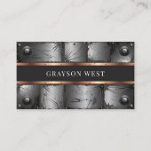 Industrieel Geklinkte Metaal en Koper Visitekaartje (Voorkant)