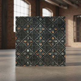 Industrieel geometrisch patroon #2 ID1227 Tegeltje