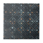 Industrieel geometrisch patroon #2 ID1227 Tegeltje (Voorkant)