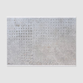 Industrieel getextureerd betonstaal, met onderdruk tissuepapier