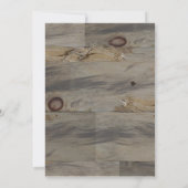 Industrieel grijs bruin hout rustieke Save the Dat Kaart (Achterkant)