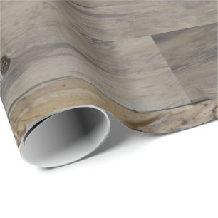 Industrieel Grijs Bruin Hout Rustieke Trouwdag Ver Cadeaupapier