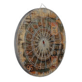  Industrieel Grunge Dartboard Dartbord (Voorkant Links)