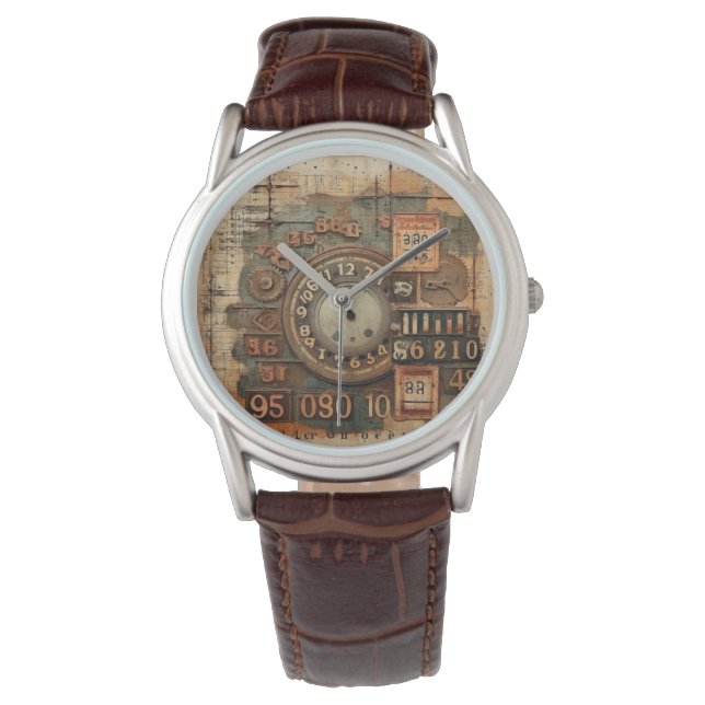 Industrieel Grunge Horloge (Voorkant)