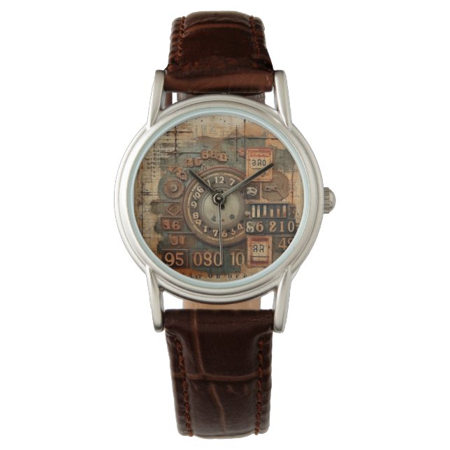  Industrieel Grunge Horloge (Voorkant)
