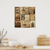  Industrieel Grunge Poster (Keuken)