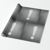 Industrieel Grunge Uitroepteken Symbool Cadeaupapier (Uitgerold)