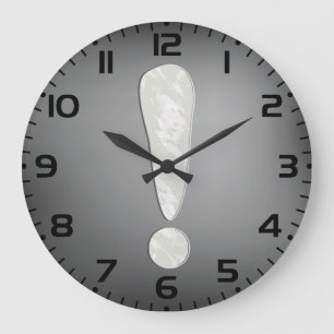 Industrieel Grunge Uitroepteken Symbool Grote Klok