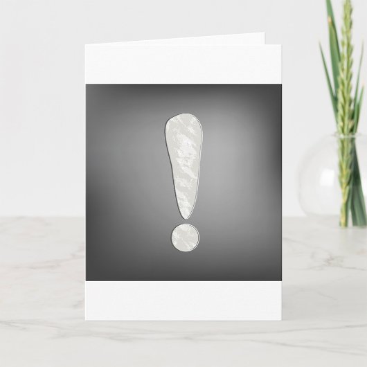 Industrieel Grunge Uitroepteken Symbool Kaart