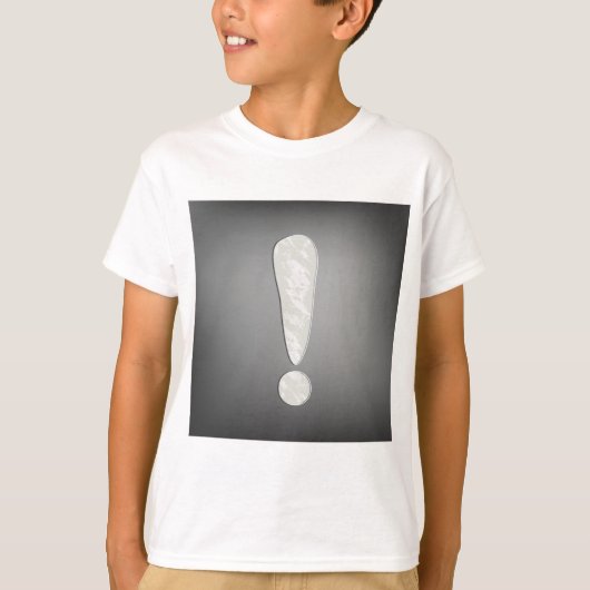 Industrieel Grunge Uitroepteken Symbool T-shirt (Voorkant)