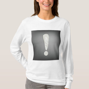 Industrieel Grunge Uitroepteken Symbool T-shirt