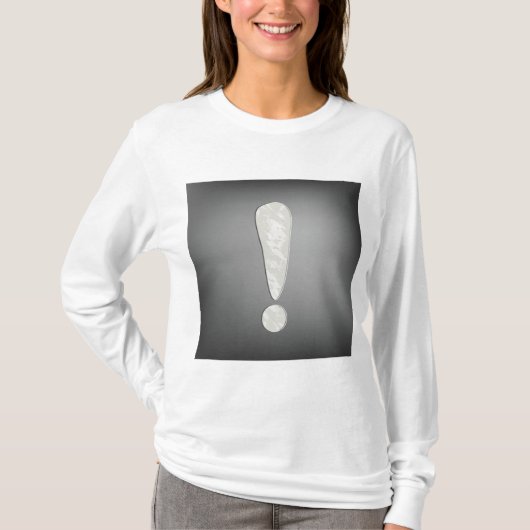 Industrieel Grunge Uitroepteken Symbool T-shirt (Voorkant)