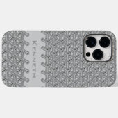 industrieel herhaald patroon van kubieke stalen gr Case-Mate iPhone case (Achterkant (horizontaal))
