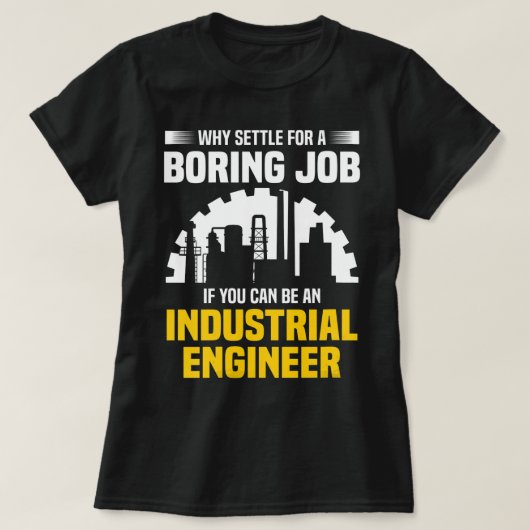 Industrieel ingenieur Boring Funny Engineering Gif T-shirt (Design voorkant)