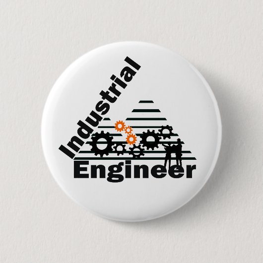 industrieel ingenieur ronde button 5,7 cm (Voorkant)
