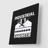 industrieel ingenieur vierkante klok (Hoek)
