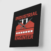 industrieel ingenieur vierkante klok (Hoek)