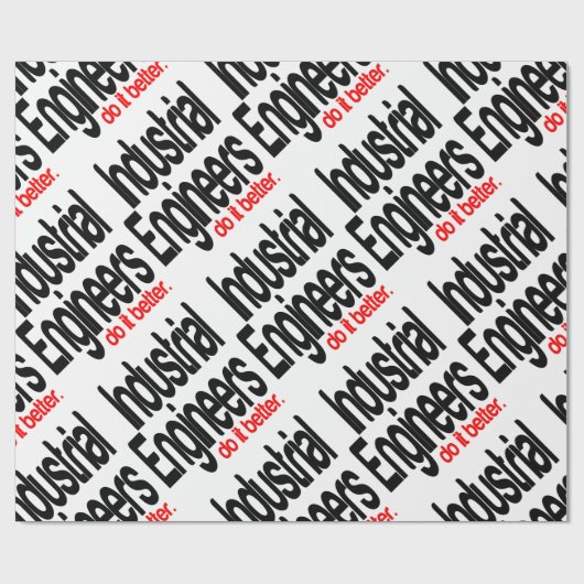 Industrieel ingenieurs doen het beter cadeaupapier (Vlak)