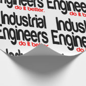 Industrieel ingenieurs doen het beter cadeaupapier (Hoek)