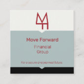 Industrieel kleurenblok vierkante visitekaartje (Voorkant)