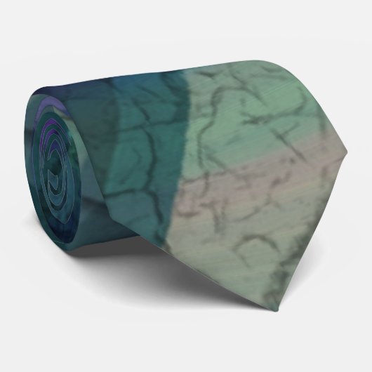 Industrieel landschap Abstract Stropdas (Opgerold)