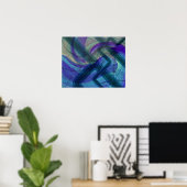 Industrieel Landschap Abstracte Posterprint Poster (Thuiskantoor)