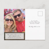 Industrieel Magazijn Urban Brick String Lights Aankondigingskaart (Achterkant)